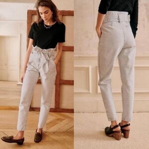 Sezane Austin Trousers in Snore Grey